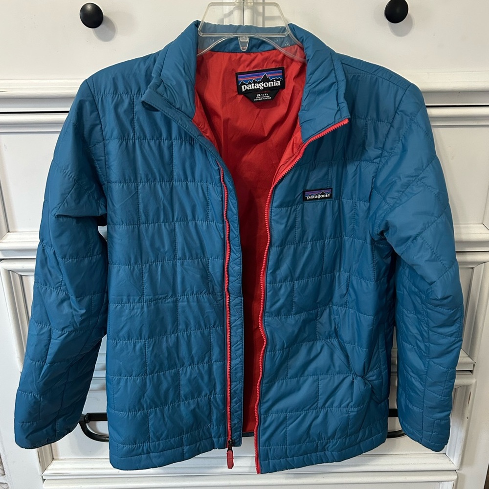 Boys Patagonia Blue Quilted Jacket